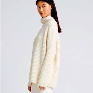 NAADAM Cream Turtleneck Sweater